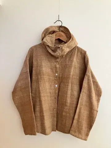 우사토 후드 부착 셔츠 자켓