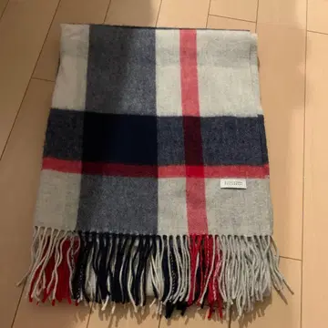 매킨토시 필로소피 체크 스톨 그레이 네이비 레드