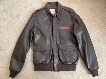AVIREX 가죽 자켓 천연 가죽 플라이트 자켓 M 6181061