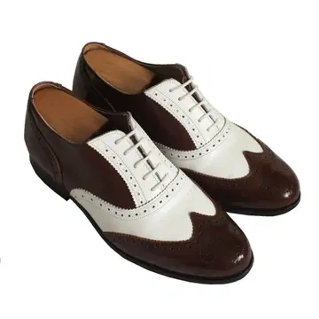 콤비 윙팁 25cm 화이트 브라운 30's 스펙테이터