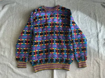 Ficce 올 패턴 3D 니트 스웨터