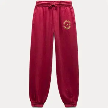 ZARA 워시드 이펙트 바시티 조거 팬츠 스웨트 팬츠