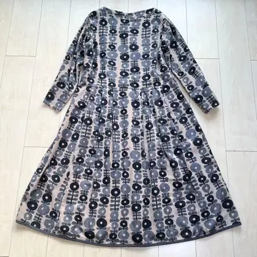 그랑마마도터 원피스 코듀로이 꽃무늬 올 패턴