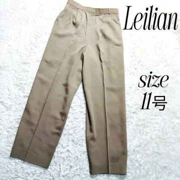 새상품급 Leilian 레리안 테이퍼드 팬츠 턱 팬츠 11호