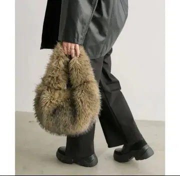 브라운 [ ear PAPILLONNER ] 에코 퍼 원 핸들 백