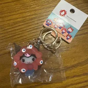 만박 산리오 미야쿠미야쿠 입체 마스코트 키링 클리어 쿠로미