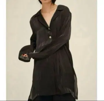 ENOF sheer shirts 시스루 셔츠 블랙