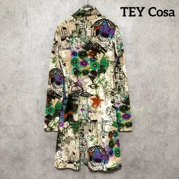 레어 티라 벤트 TEY Cosa 올 패턴 원피스 38 아트 패턴