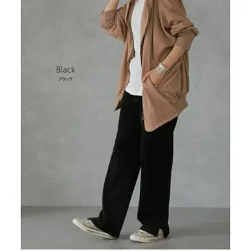 블랙 보아 팬츠 코듀로이풍 HUG.U