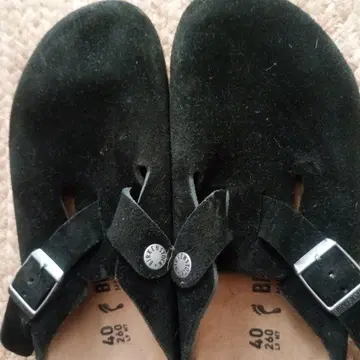 BIRKENSTOCK 블랙 사보 샌들 40