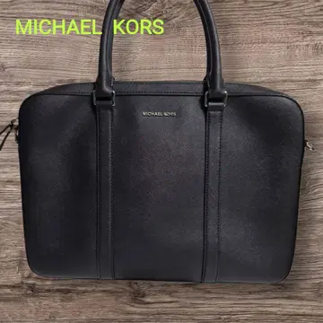 고품질 MICHAEL KORS 비즈니스 백 가죽 남성용 블랙