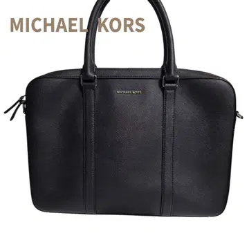 고품질 MICHAEL KORS 비즈니스 백 가죽 남성용 블랙