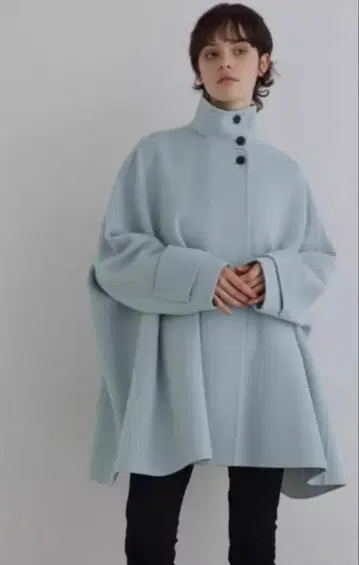 [ LE PHIL ] 소프트 울 리버 A 라인 코트