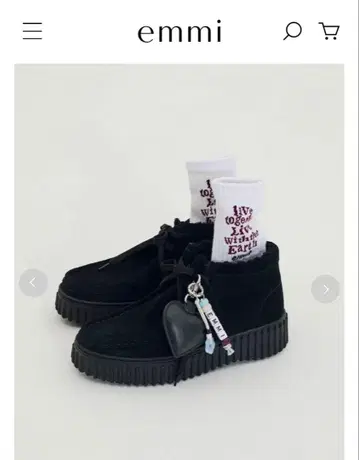 Clarks 스웨이드 블랙 스니커즈 emmi 24.5cm