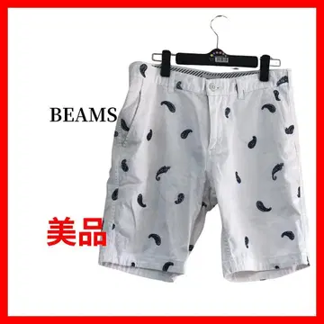 BEAMS 빔즈 하프 팬츠 숏팬츠 페이즐리 B1545