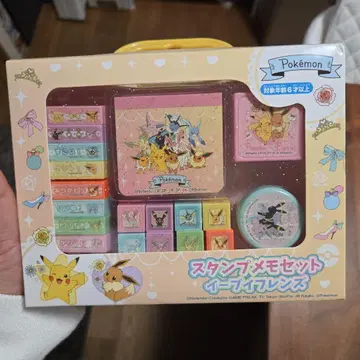 스탬프 메모 세트 이브이 프렌즈 포켓몬 문구 귀여운