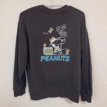 스누피 피넛 트레이닝복 블랙 LL