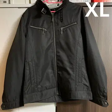 블랙 XL 사이즈 후드 부착 자켓