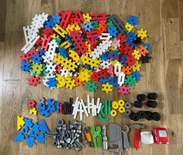 학켄 뉴 블록 200피스 이상 탈것 공구 허클베리 아오무시 세트