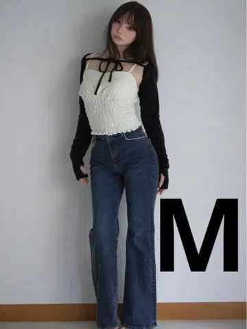 [ 당일 발송 ] andmary Heart stitch denim
