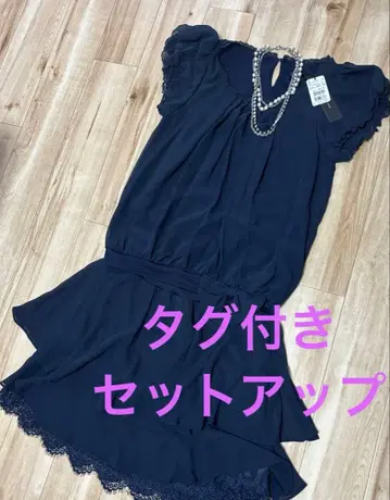 새상품 네이비 드레스 셋업 파티 결혼식