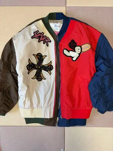 My Fashion MA-1 멀티 컬러 봄버 자켓