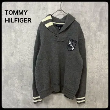 TOMMY HILFIGER 스웨터 니트 상의 그레이