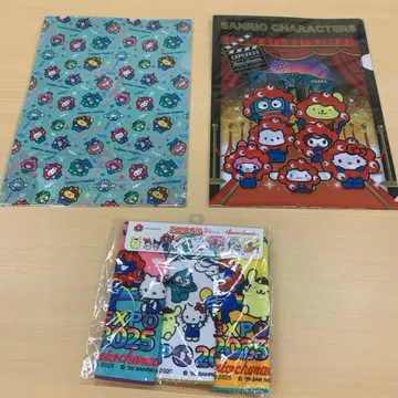 산리오 미니 타월 클리어 파일 미야쿠미야쿠 콜라보