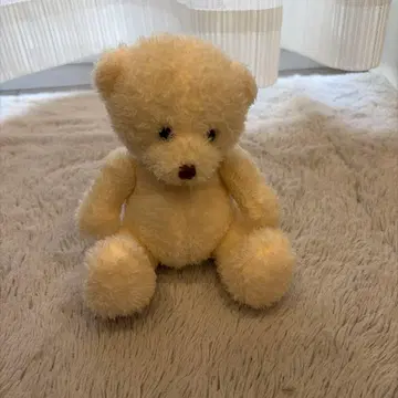 크림색 곰 봉제 인형 약 16cm