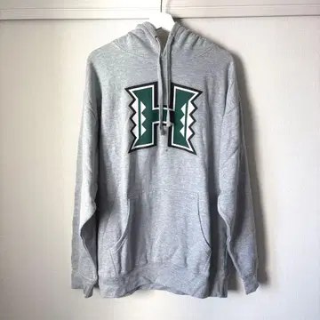 하와이 대학 로고 그레이 후드티 XL