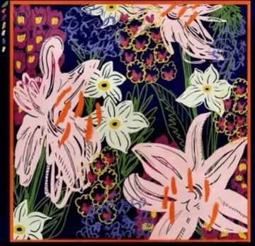 라스트입니다! 미사용 새상품 manipuri 보타닉 가든 울 실크 스톨