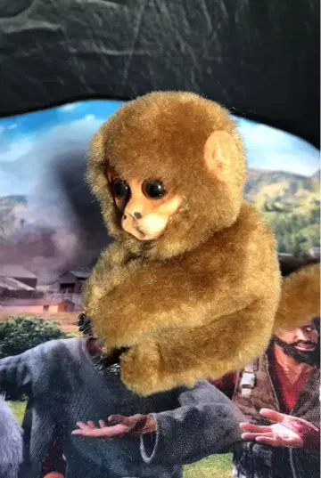 원숭이 봉제 인형 레트로