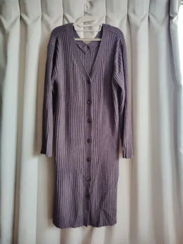 쿠레트 2way 니트 롱 가디건