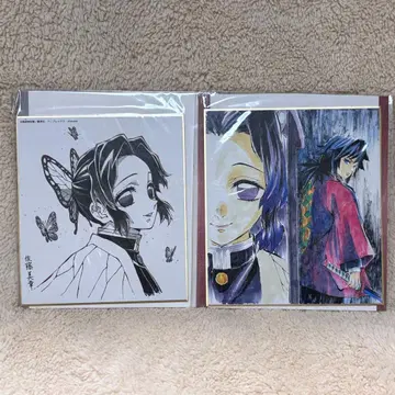 귀멸의 칼날 색지 코쵸우 시노부 토미오카 기유 츠유리 카나오 3장 세트