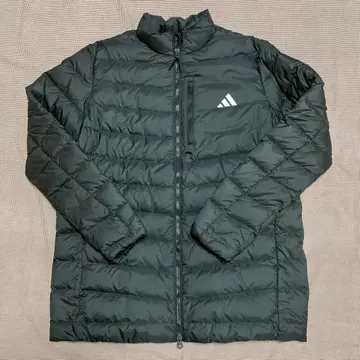 아디다스 골프 다운 자켓 보온 발수 블랙 풀 집업