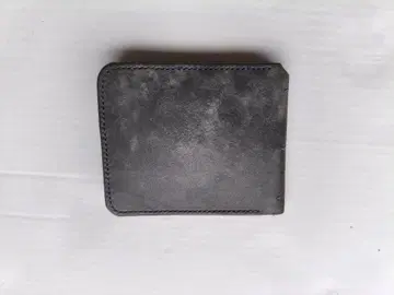 이단 접이식 머니클립 지폐 홀더 천연 가죽