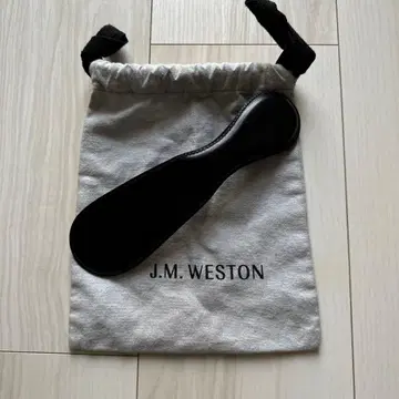 J.M.WESTON 카프 레더 슈 혼 블랙 구두 주걱