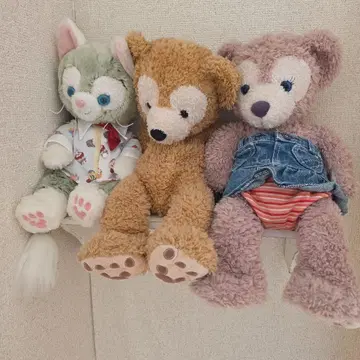 봉제 인형 세트 고양이와 곰 3체