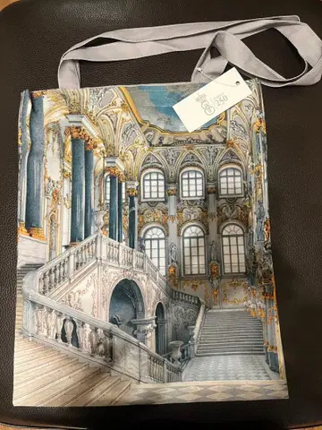 [ 미사용 새상품 ] 러시아 구매 엘르미타주 미술관 요르단 계단 에코백