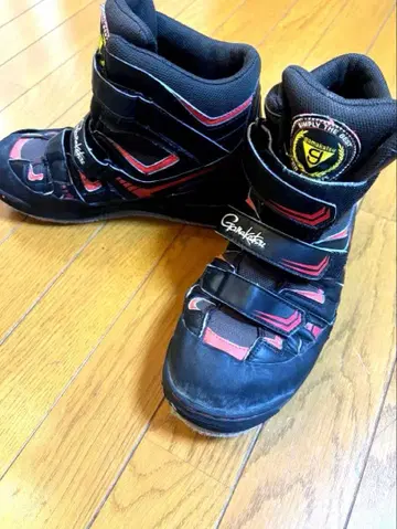 가마가츠 낚시용 신발 블랙/빨간색 사이즈 LL 갯바위