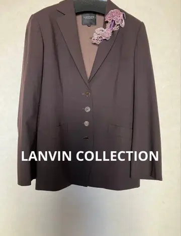 다크 브라운 테일러드 자켓 꽃 브로치 포함 기간 한정 판매