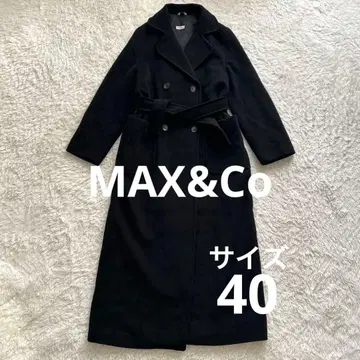 MAX&Co 롱 코트 체스터 코트 버진 울