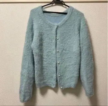 TONAL 페더얀 펄 가디건 스카이블루