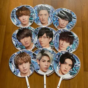 Snowman 부채 9개 세트