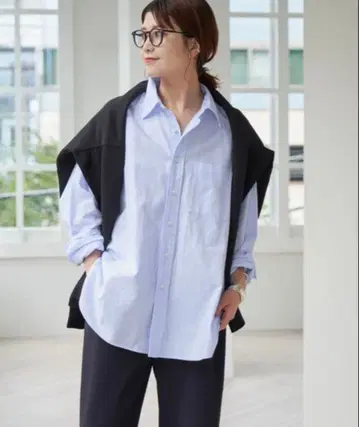 옥스 스탠다드 셔츠 색스 블루 B