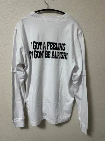 [ 새상품 ] sacai 화이트 롱 슬리브 티셔츠 사이즈 3 롱T