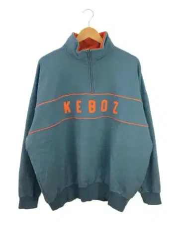 KEBOZ 지퍼 맨투맨 파랑