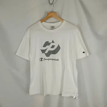 Champion 챔피온 프린트 T셔츠 L 화이트 B4010