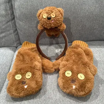 유니버설 스튜디오 재팬 Tim 티무 세트 장갑 머리띠 세트