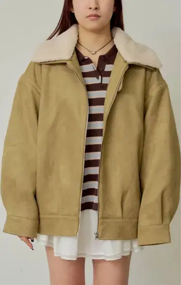 ray cassin 퀼팅 충전솜 가죽 블루종